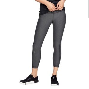 Under Armour Heatgear High Rise Ankle Cropped Leggings Grey Size M